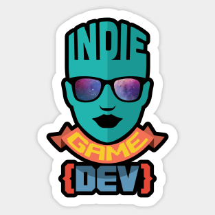 Indie Game Dev Girl Sticker